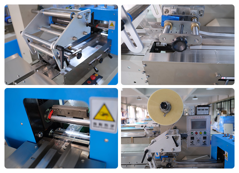 KD-260上走紙料勾枕式包裝機(jī)機(jī)械細(xì)節(jié)