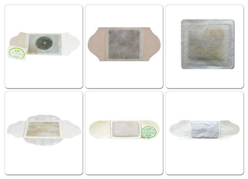 HY-330S全自動(dòng)艾灸貼、膏藥熱敷貼、中藥熱灸貼包裝機(jī)樣品